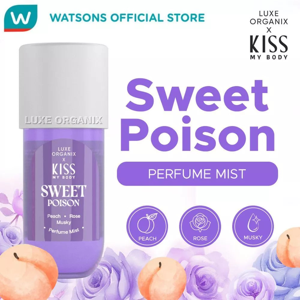 LUXE ORGANIX Kiss My Body Sweet Poison Perfume Mist 88ml