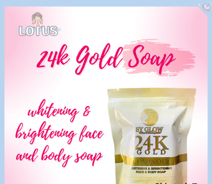 24K Gold Luminous Whitening and Brightening Face and Body Soap 125g
