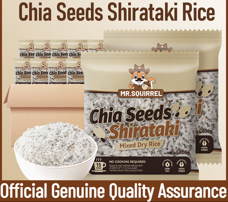 Mr Squirrel Chia Seeds Shirataki Rice 10 packs x 100g