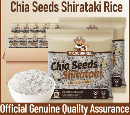 Mr Squirrel Chia Seeds Shirataki Rice 10 packs x 100g