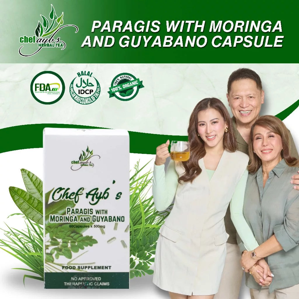 Chef Ayb’s Paragis with Moringa and Guyabano (60capsules x 500mg)