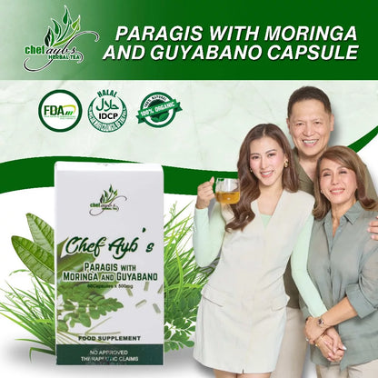 Chef Ayb’s Paragis with Moringa and Guyabano (60capsules x 500mg)