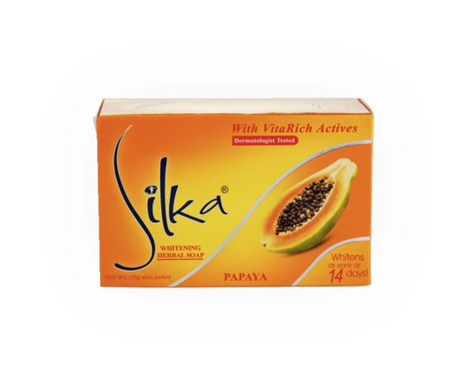 Silka Whitening Herbal Soap - Orange Papaya 135g