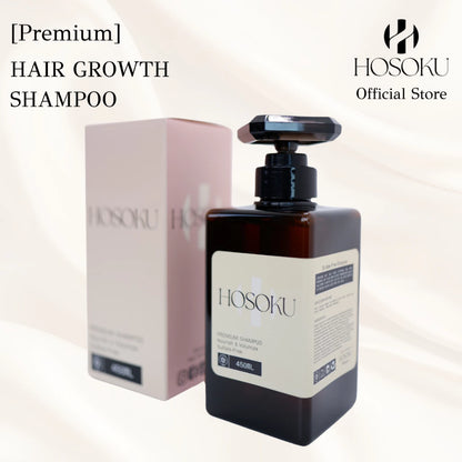 HOSOKU Premium Hair Growth Shampoo – Anti-Hair Fall & Thinning Formula 450ml