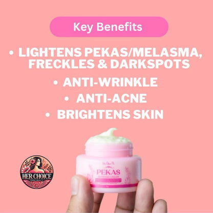 HER CHOICE PH Melasma Remover Set (1 IBB, 1 Pekas Remover Cream, 1 Sunshield)