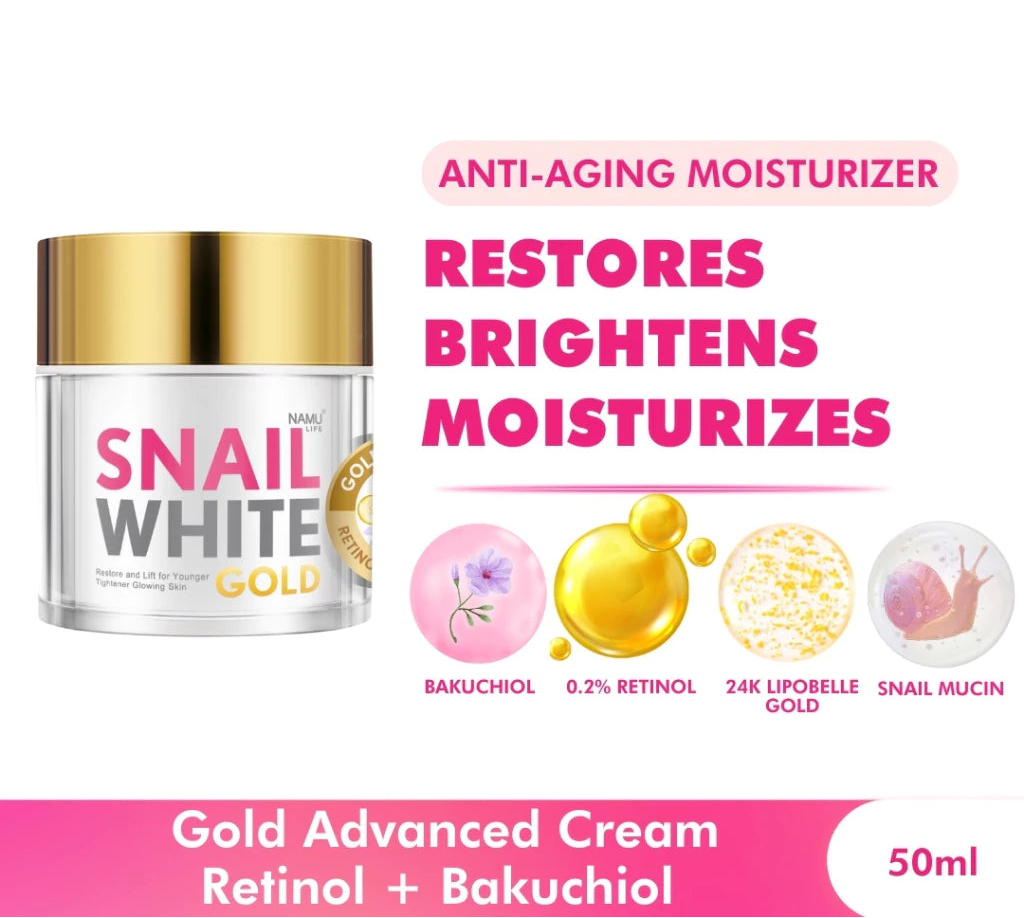 SNAILWHITE Gold Advanced Cream Retinol + Bakuchiol 50ml