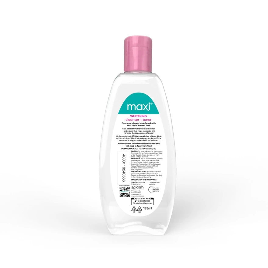 MAXI Whitening Cleanser +Toner 135ml