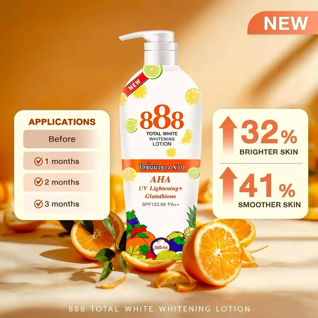 888 Total White Whitening Lotion AHA UV 500ml