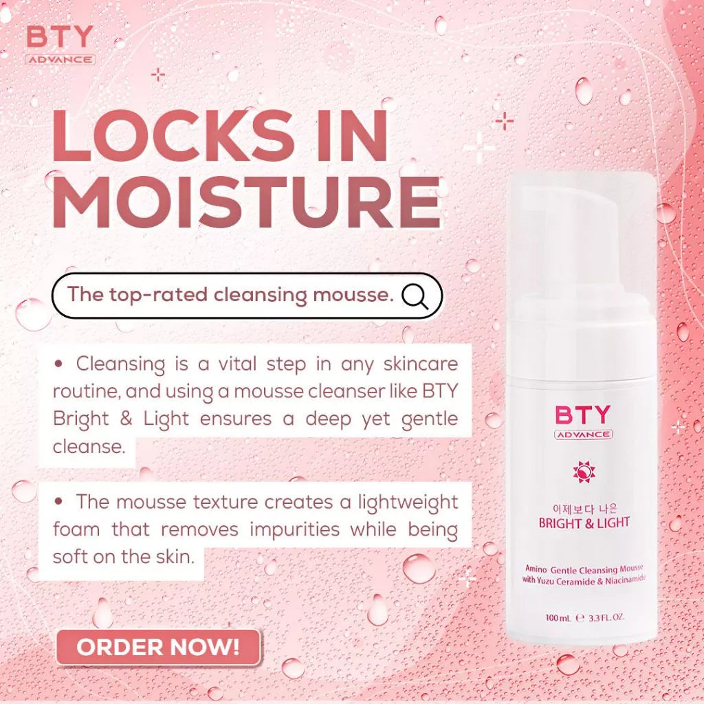 BTY Bright & Light Cleansing Mousse 100ml (PRE-ORDER ETA 2-3WEEKS)