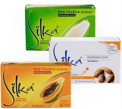 Silka Whitening Herbal Soap - Green Papaya 135g