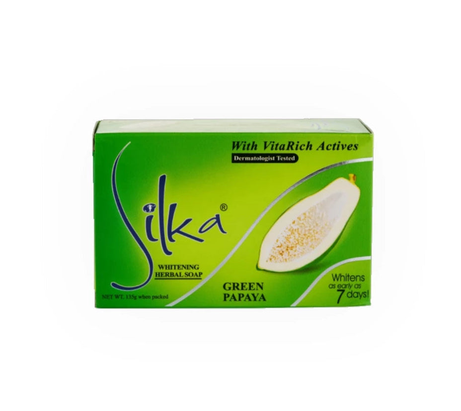 Silka Whitening Herbal Soap - Green Papaya 135g