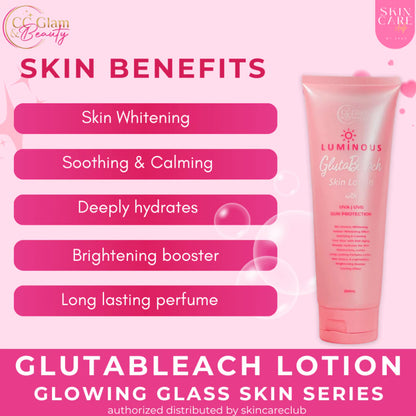 Luminous GlutaBleach Lotion 250ml + 3 Bars Soap 70g