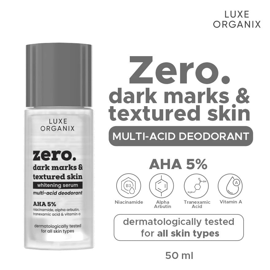 LUXE ORGANIX Zero Multi-acid Deodorant Whitening Serum 50ml