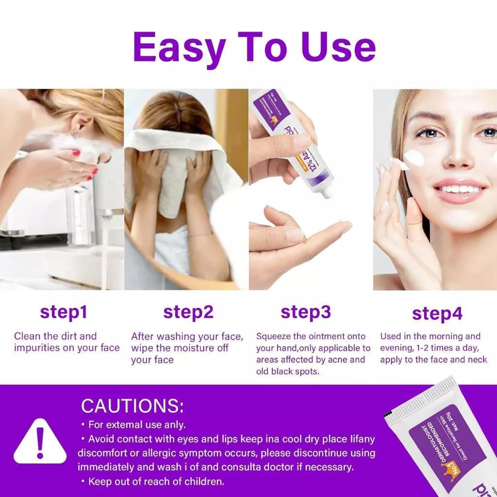 12% Azelaic Acid Acne Cream Acne Redness Relief 20g