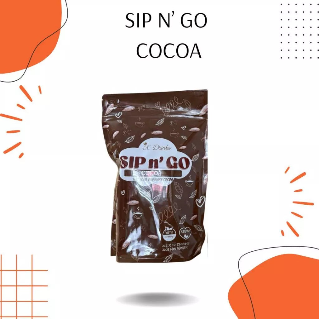 K-Drinks Sip N' Go COCOA Drink Mix (10 sachets)