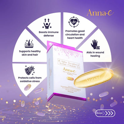 ANNA E Vitamin E 400 IU 30 Softgel Caps