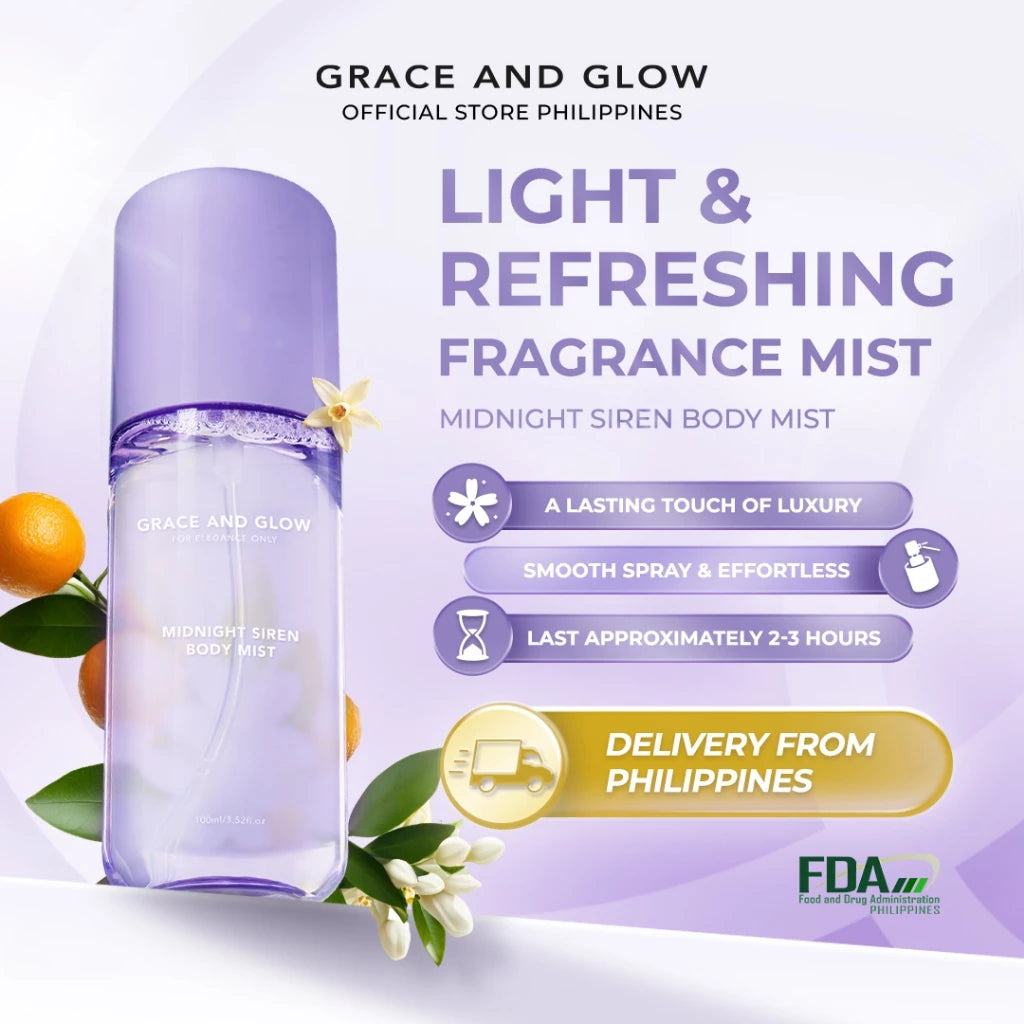 Grace and Glow Midnight Siren Body Mist 100ml- 1pc
