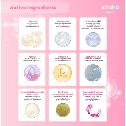 SHAHA BEAUTY Hakuji Gluta Soap 3 Bars x 70g