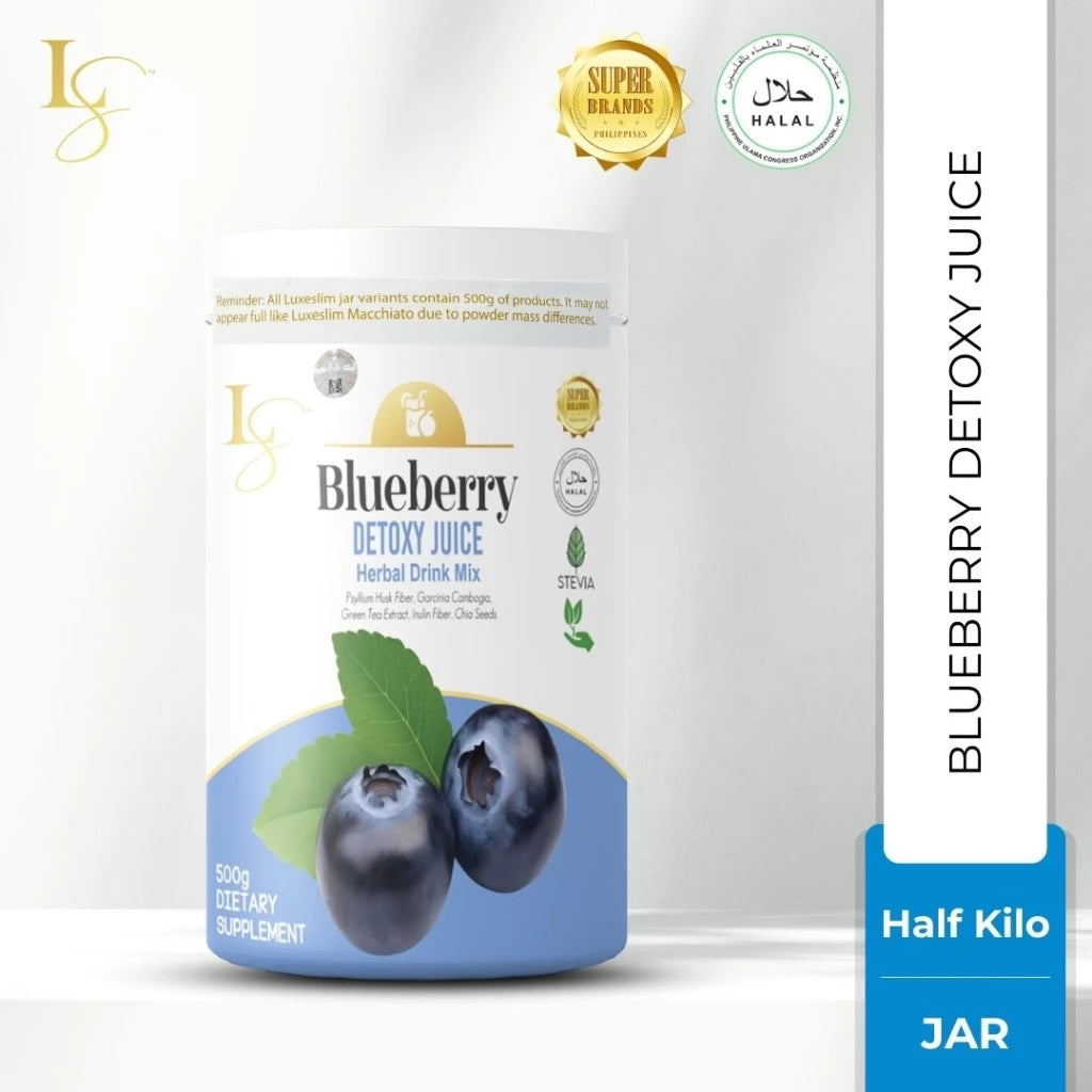 LUXE SLIM Blueberry Detoxy Juice Herbal Drink 500g