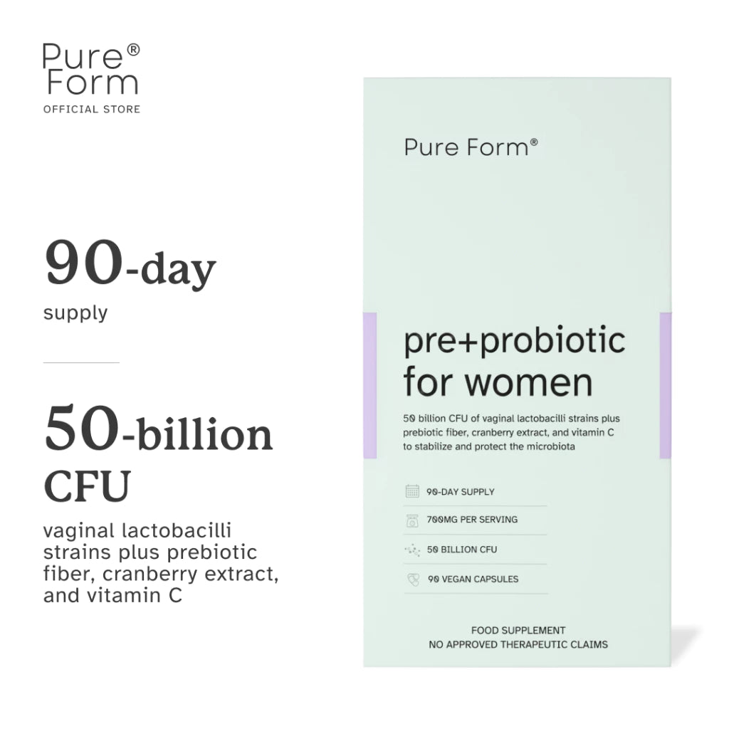 (PRE-ORDER 1-2weeks) Pure Form Pre + Probiotic for Women | 50 Billion CFU - 90 Caps
