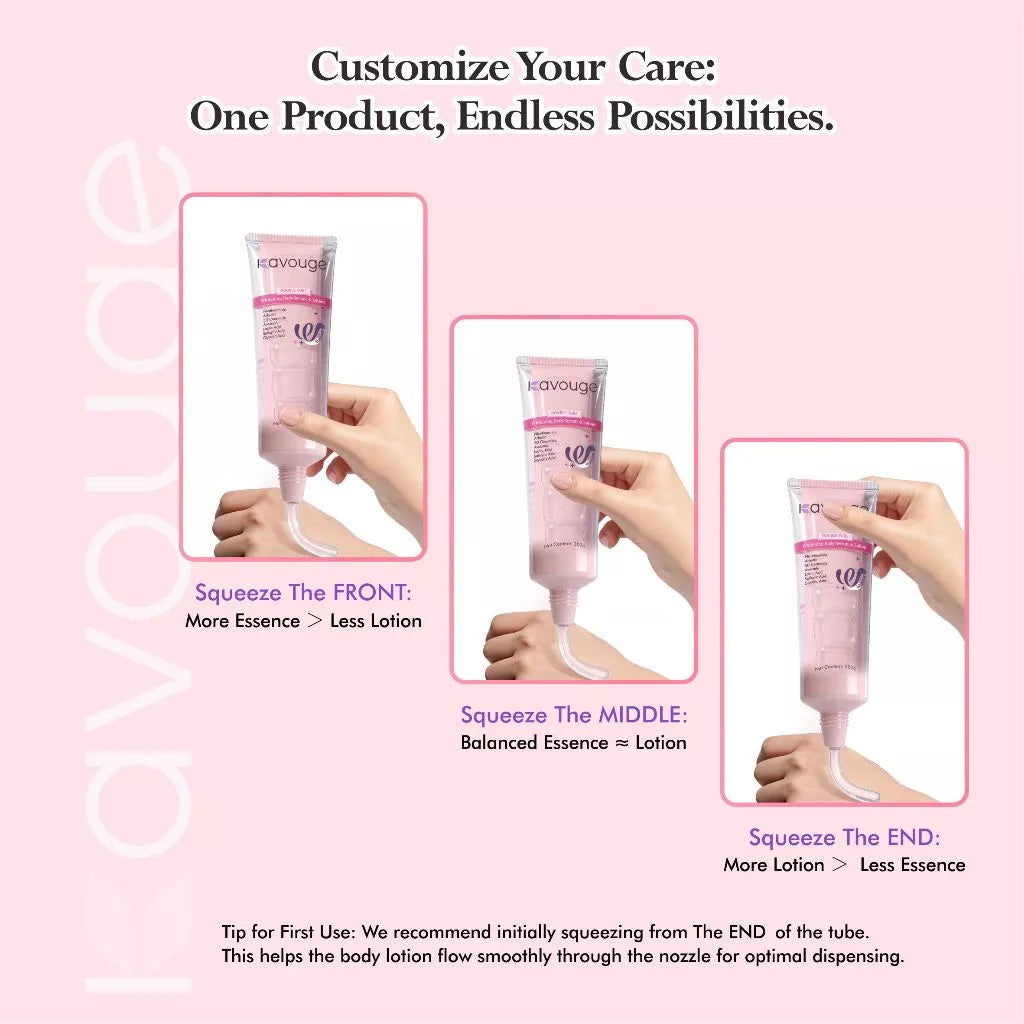 Kavouge Double Tube Whitening Lotion Serum 200g