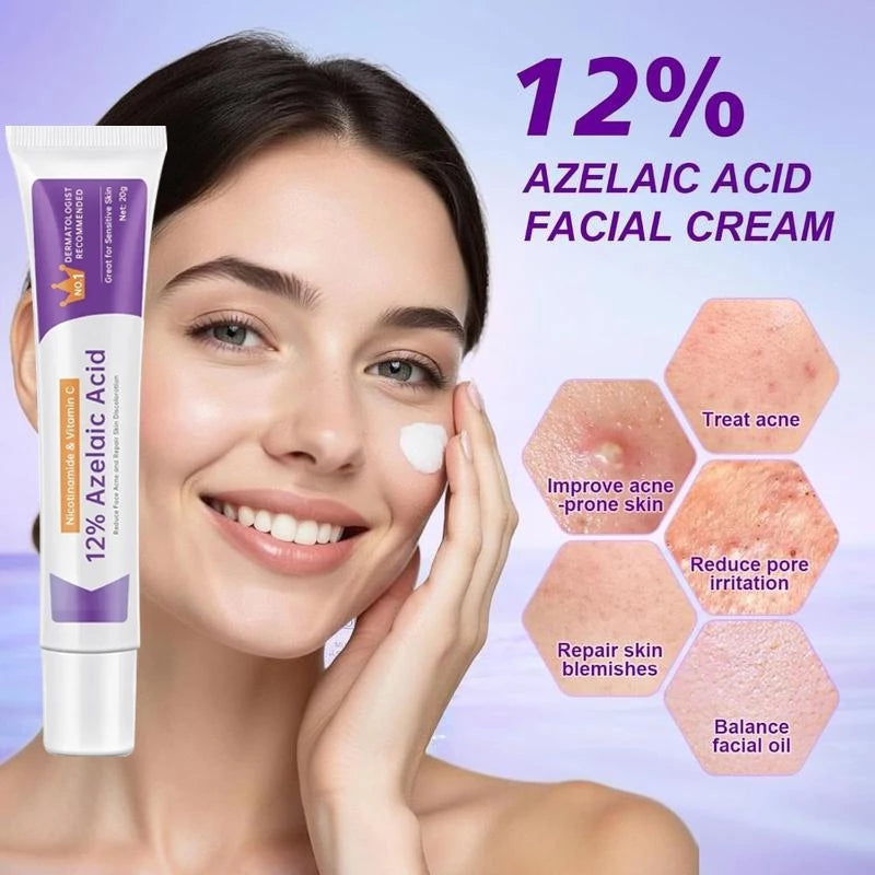12% Azelaic Acid Acne Cream Acne Redness Relief 20g
