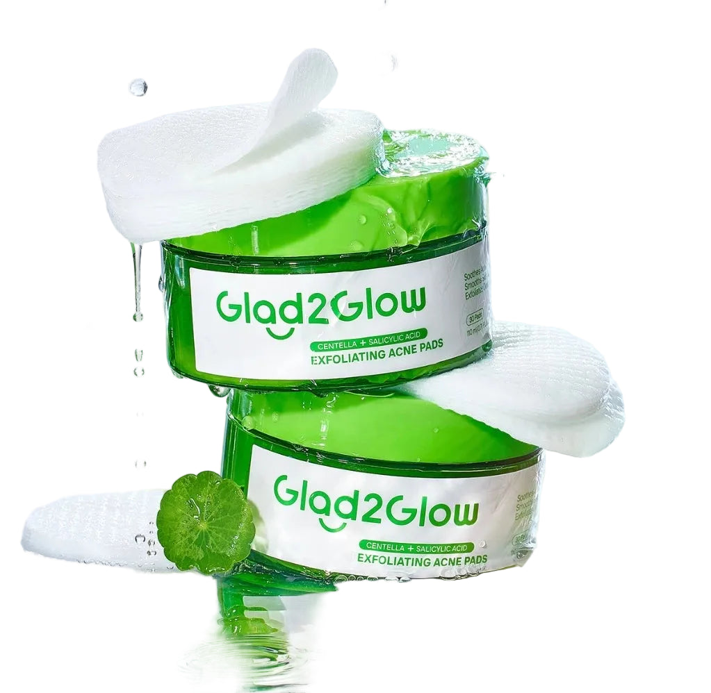 Glad2Glow Centella Salicylic Acid Facial Mask Muka Pads (30pads)