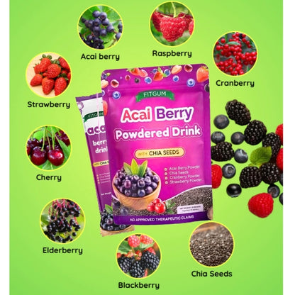 combo of FITGUM 20X Collagen Chia Coffee & Berry Juice