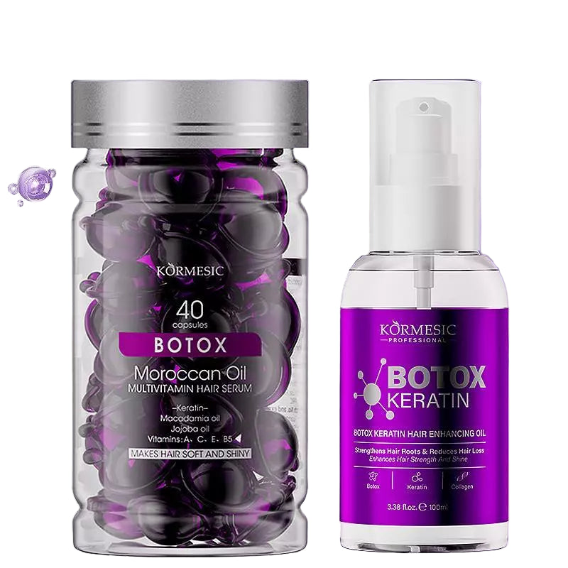 COMBO OF KORMESIC Botox Keratin & Moroccan Oil Capsules
