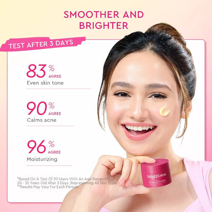 Glad2Glow Peach Retinol Lightweight Moisturizer 30g