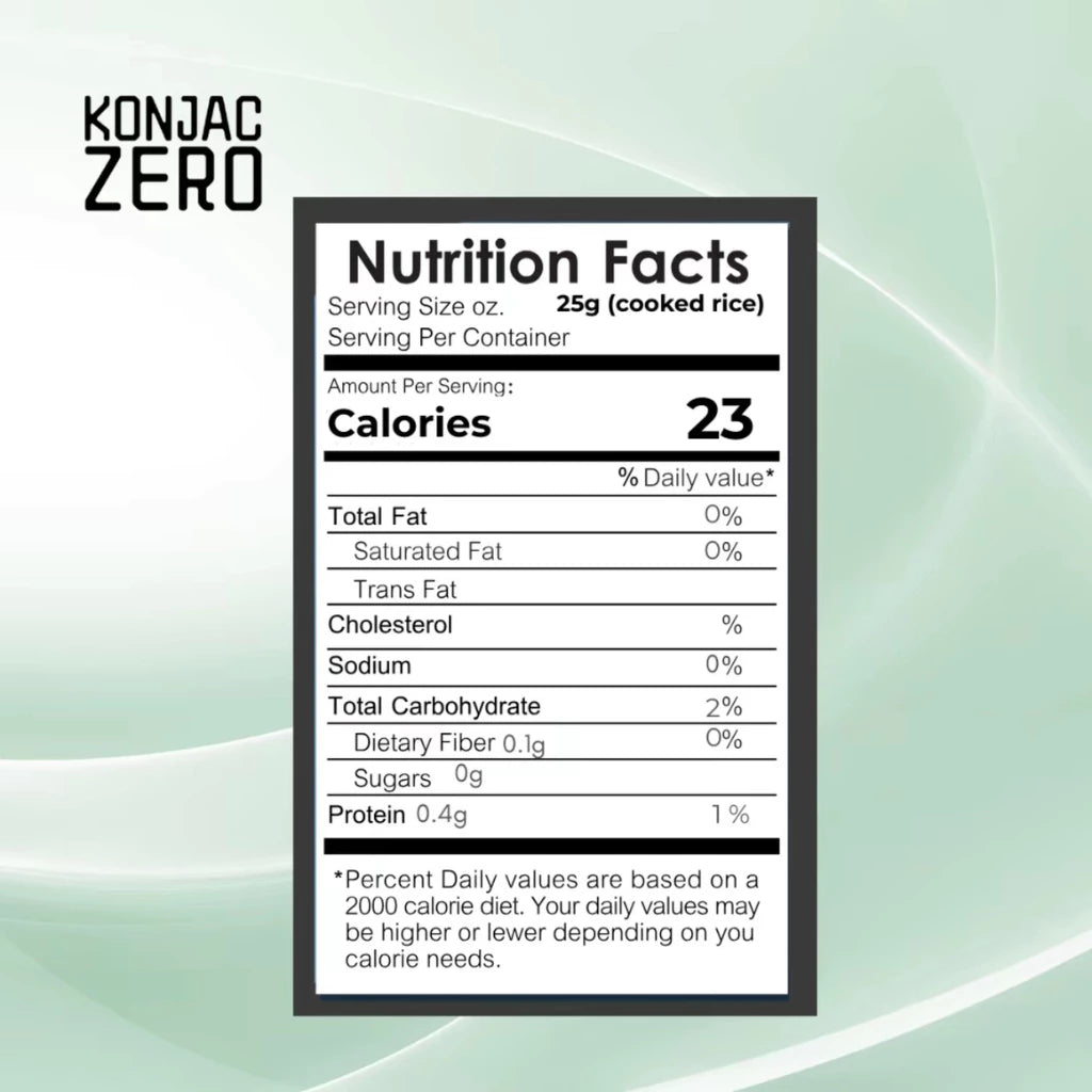 10pcs of Luxe Slim Konjac Zero Shirataki Dry Rice 80g