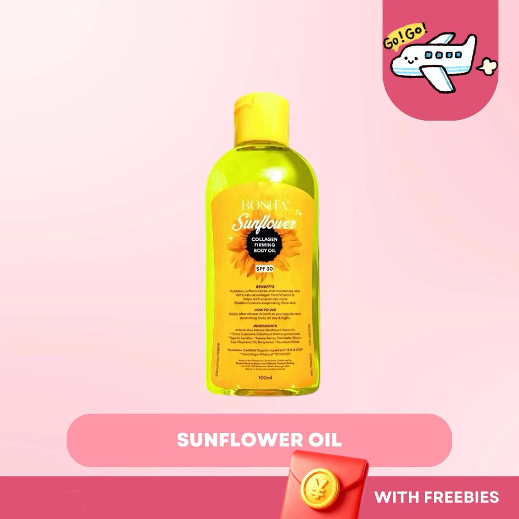 Bonita Sunflower Oil 100ml + Bonita Pink Salt Soap 80g