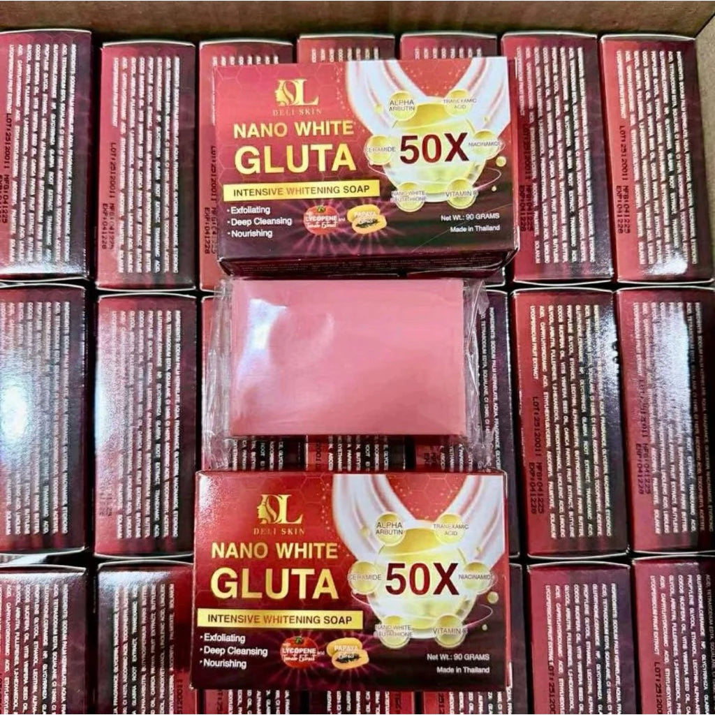Deli Skin Nano White Gluta Intensive Whitening Soap 90g