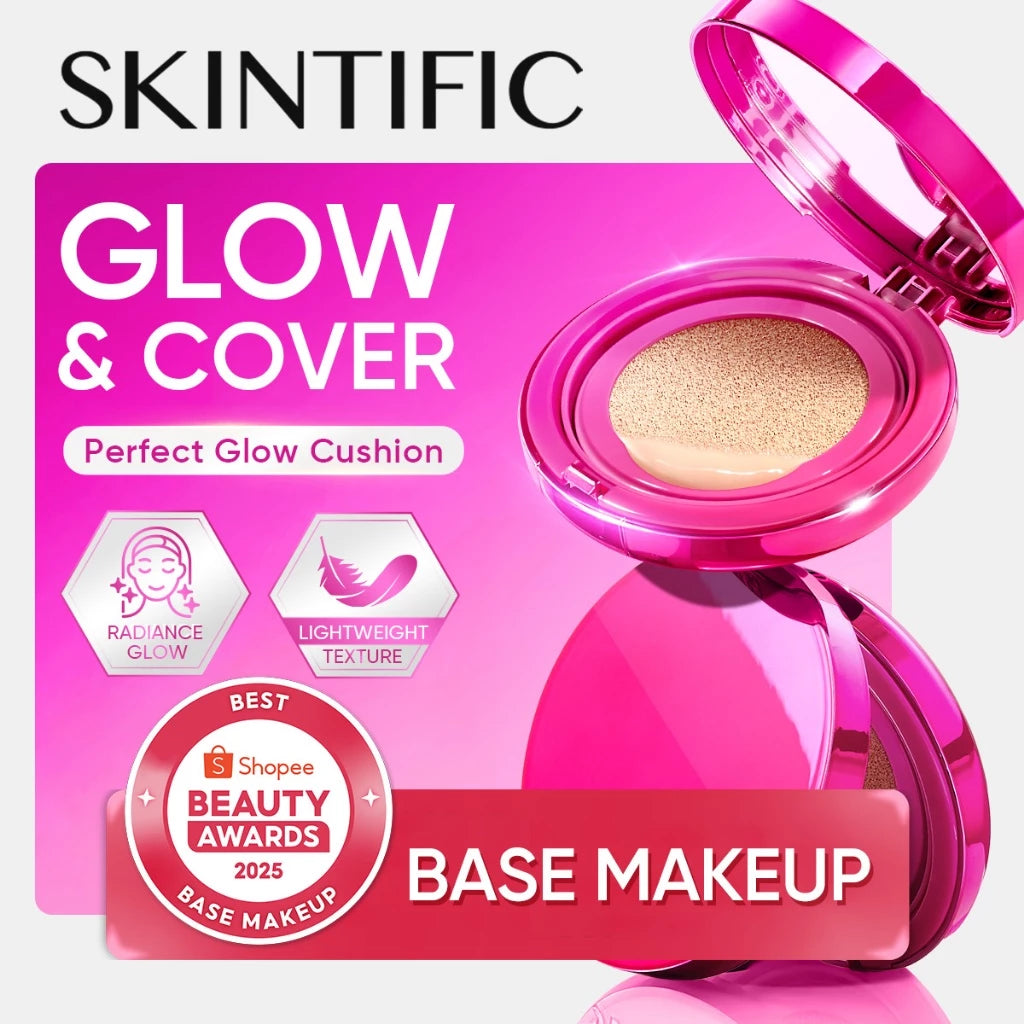 SKINTIFIC Cover Glow Perfect Pink Cushion Foundation - 01 VANILLA