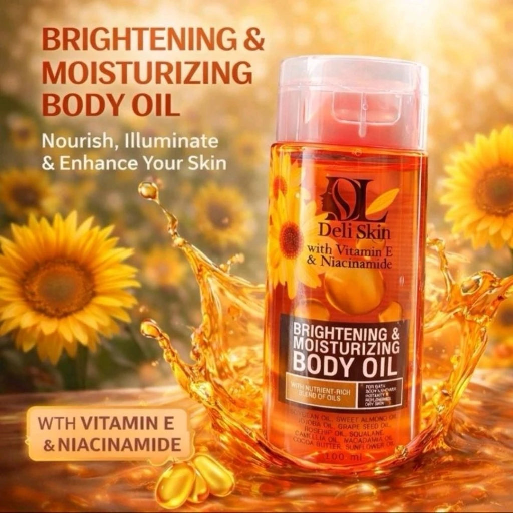 DELI SKIN BRIGHTENING AND MOISTURIZING BODY OIL 100ml