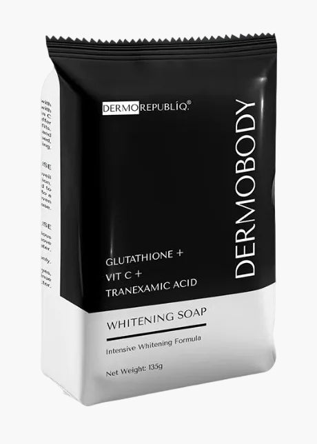 DermoBody Glutathione + Vitamin C + Tranexamic Acid Brightening Body Bar Soap