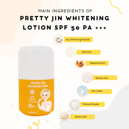 Pretty Jin Whitening Lotion SPF 50 PA+++ 250mL