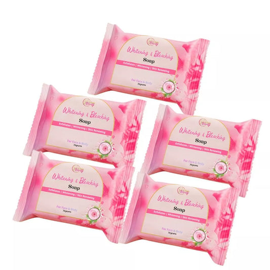 5pcs of CC Glam & Beauty Whitening & Bleaching Soap 70g