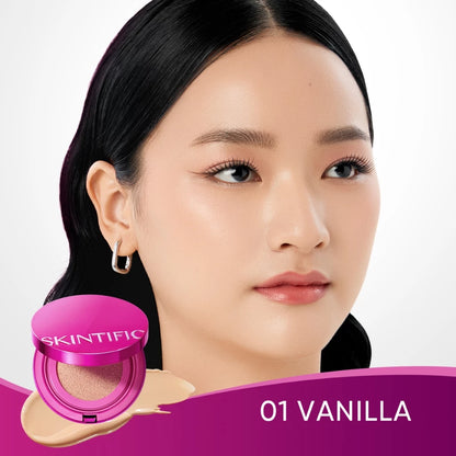 SKINTIFIC Cover Glow Perfect Pink Cushion Foundation - 01 VANILLA
