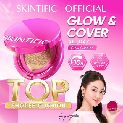 SKINTIFIC Cover Glow Perfect Pink Cushion Foundation - 01 VANILLA