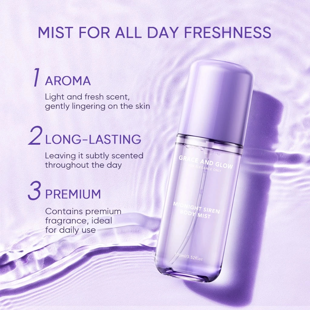 Grace and Glow Midnight Siren Body Mist 100ml- 1pc
