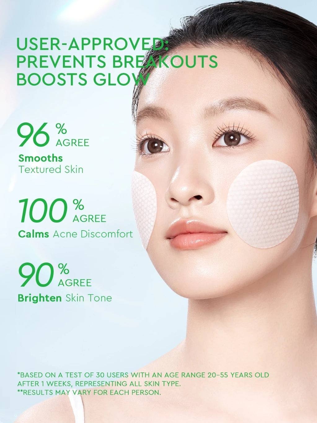 Glad2Glow Centella Salicylic Acid Facial Mask Muka Pads (30pads)