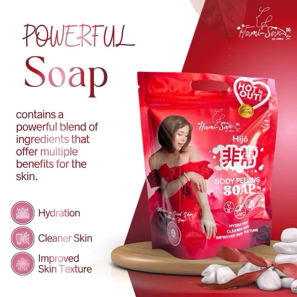 Hamisan Hijo Body Peeling Soap (5 pcs)
