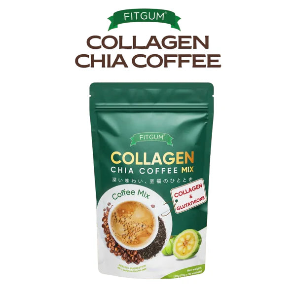10 packs Fitgum Collagen Chia Coffee Mix (10's/pk)