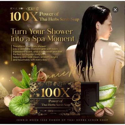 Bundle of JENNIE MOON 50X Black Ginseng 250g + 100X Power of Thai Scrub 160g