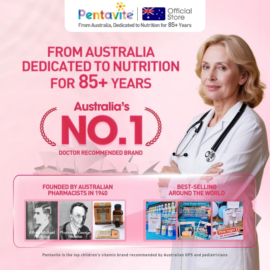 Pentavite Niacinamide+Collagen Skin Brightening Whitening Anti Aging 60pcs