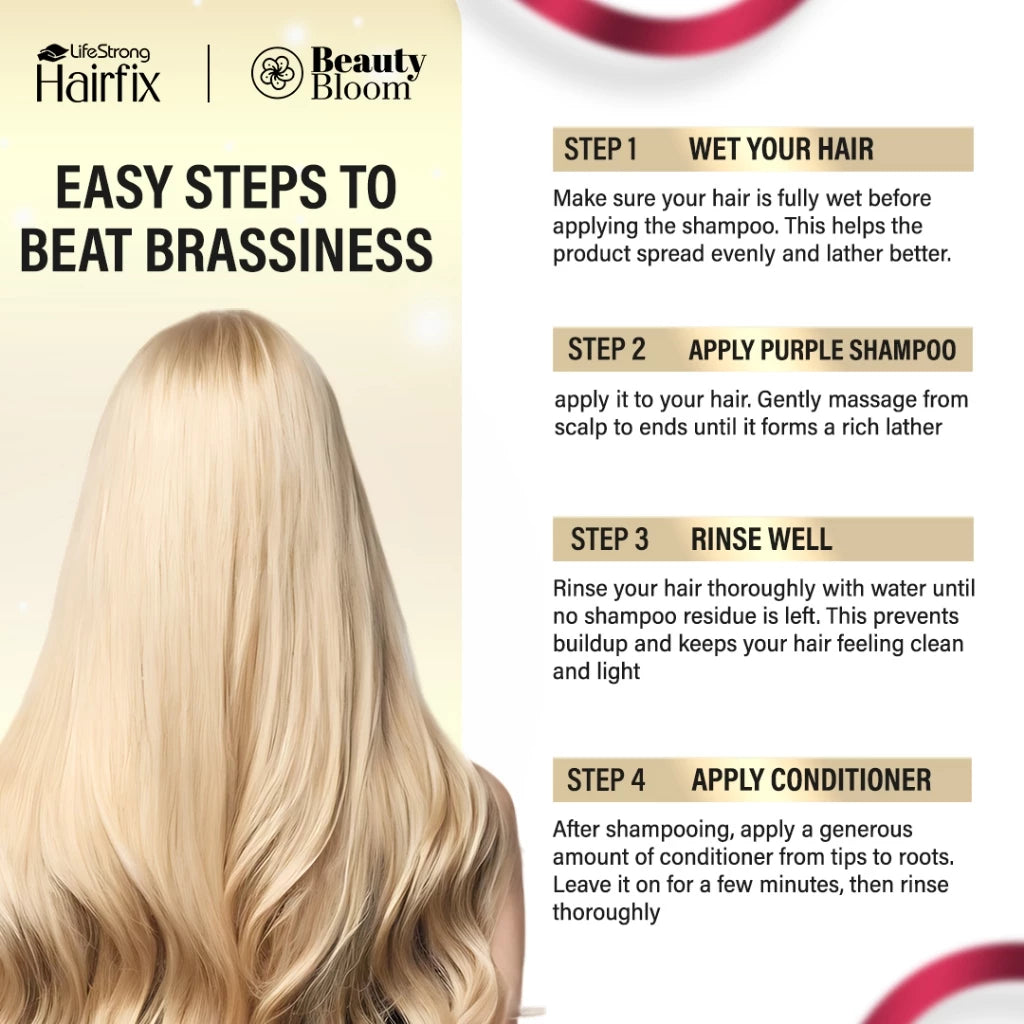 Hairfix Beat The Brass Purple Shampoo and Conditioner 280ml