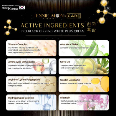 Bundle of JENNIE MOON 50X Black Ginseng 250g + 100X Power of Thai Scrub 160g