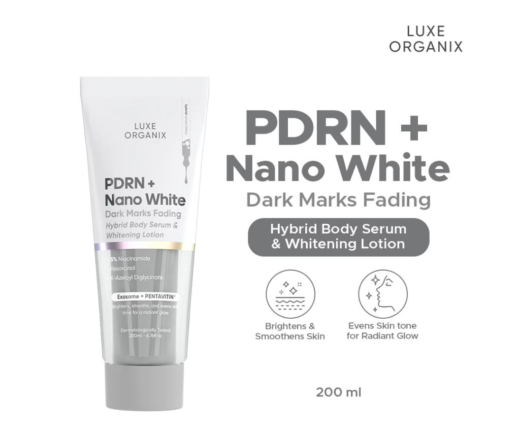 LUXE ORGANIX PDRN Plus Nano White Whitening Lotion 200ml