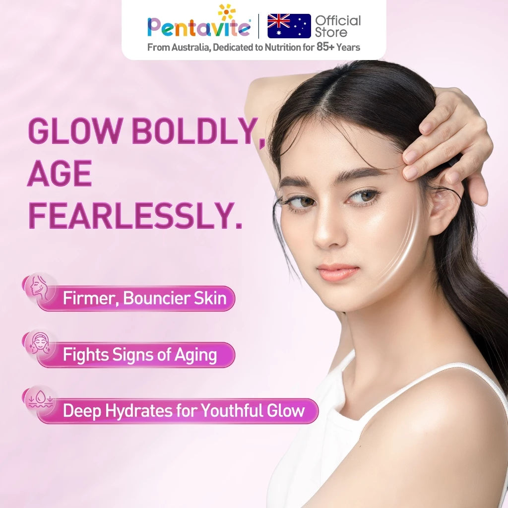 Pentavite Niacinamide+Collagen Skin Brightening Whitening Anti Aging 60pcs